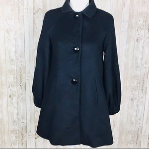 Banana Republic Wool Blend Black Coat XS